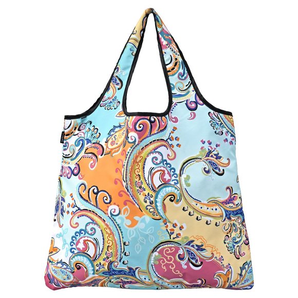 Chic Reusable Shopping Bag - Modern Paisley - Picture 2 of 3